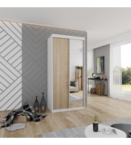 Szafa przesuwna TOP PLUS 23 z lustrem - 100cm