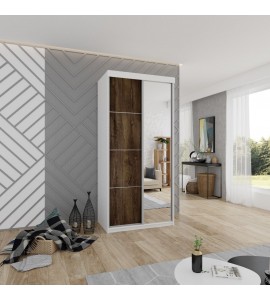 Szafa przesuwna TOP PLUS 23 z lustrem - 100cm