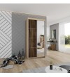 Szafa przesuwna TOP PLUS 23 z lustrem - 100cm