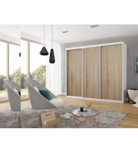Szafa przesuwna TOP 25 z lustrem - 250cm